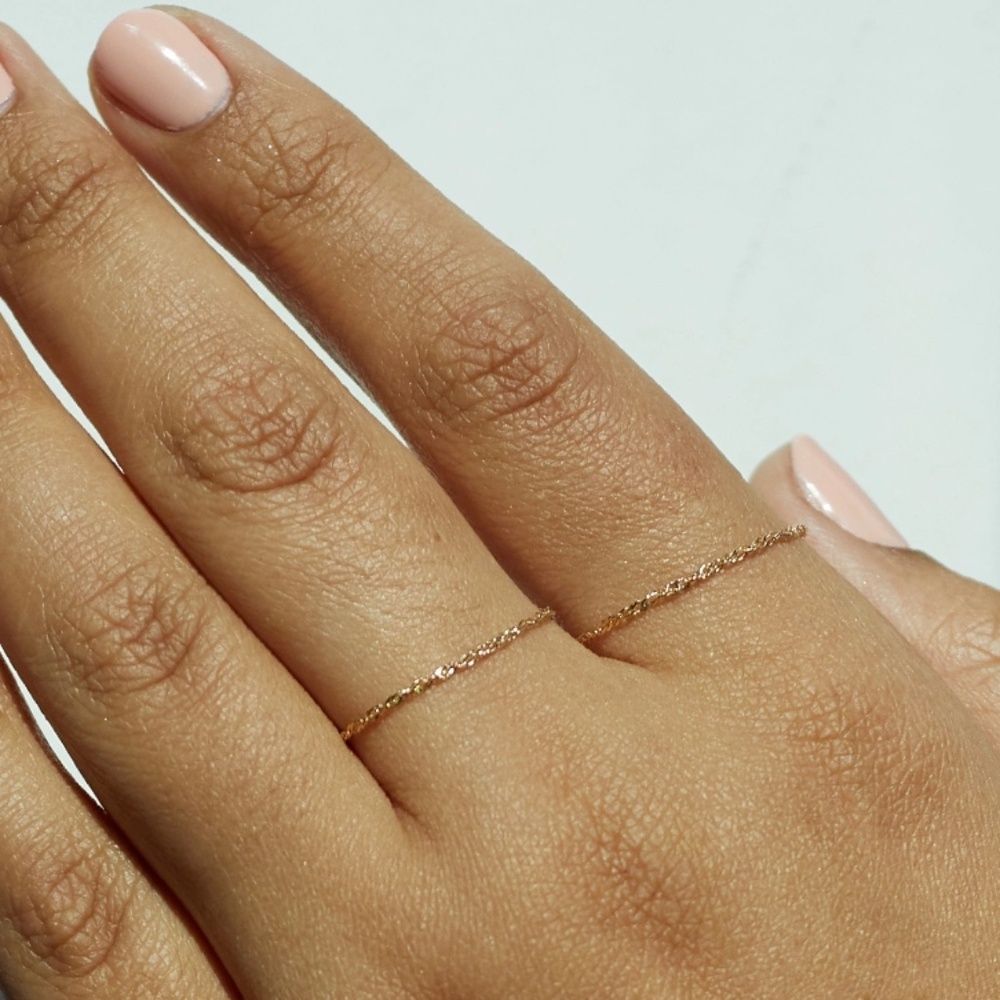 Catbird Twisted Rope Gold Ring - Picture 4 of 5